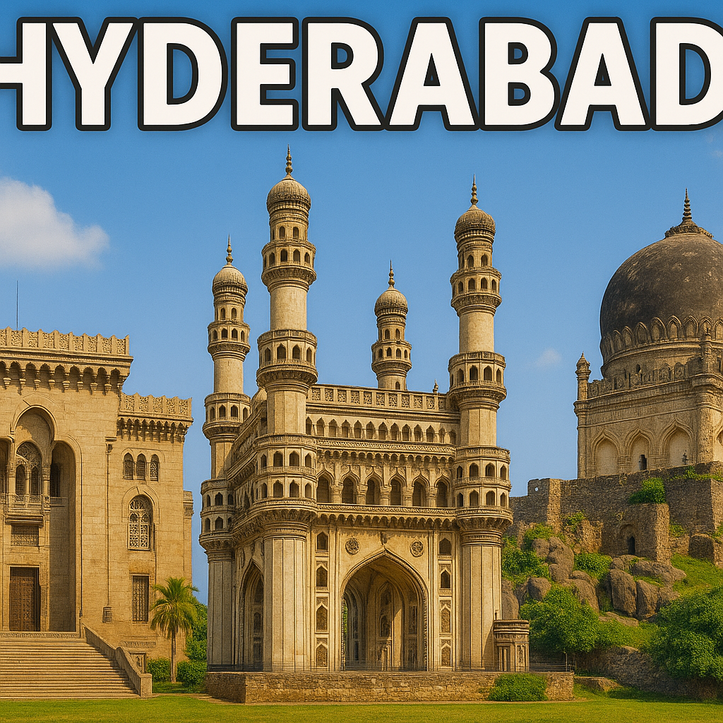 Hyderabad Charminar and Golconda Fort